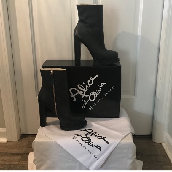 alice and olivia holden shearling boots